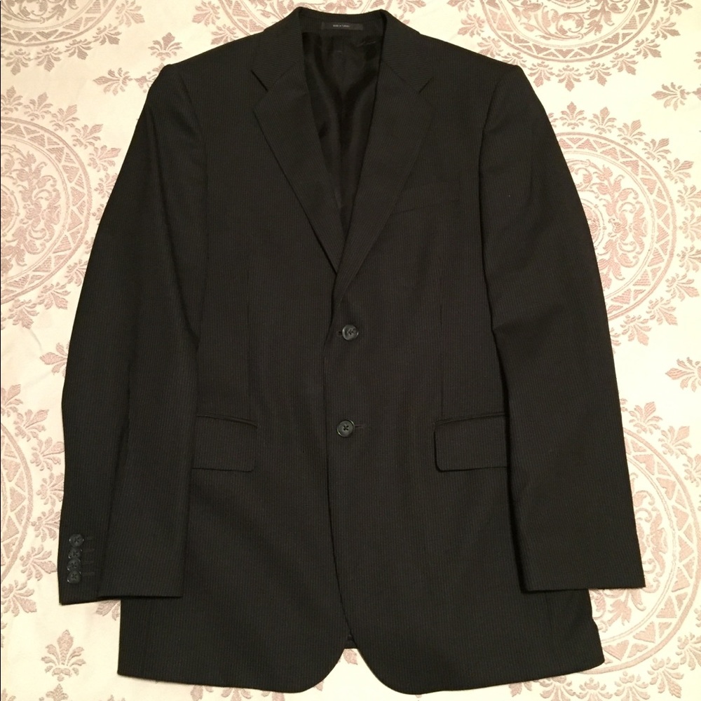 Express Men’s Blazer Wool Suit Coat Black (38S)